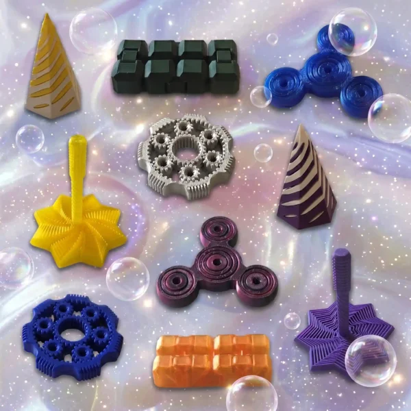 3D Printed Adult Fidget Bundle with 10 pieces