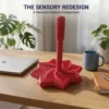 Large 3D printed star spinner fidget toy displayed as a unique desk accessory and sensory gadget