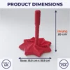 Large 3d printed star spinner fidget toy product dimensions showing 20cm height and 18.9cm base size